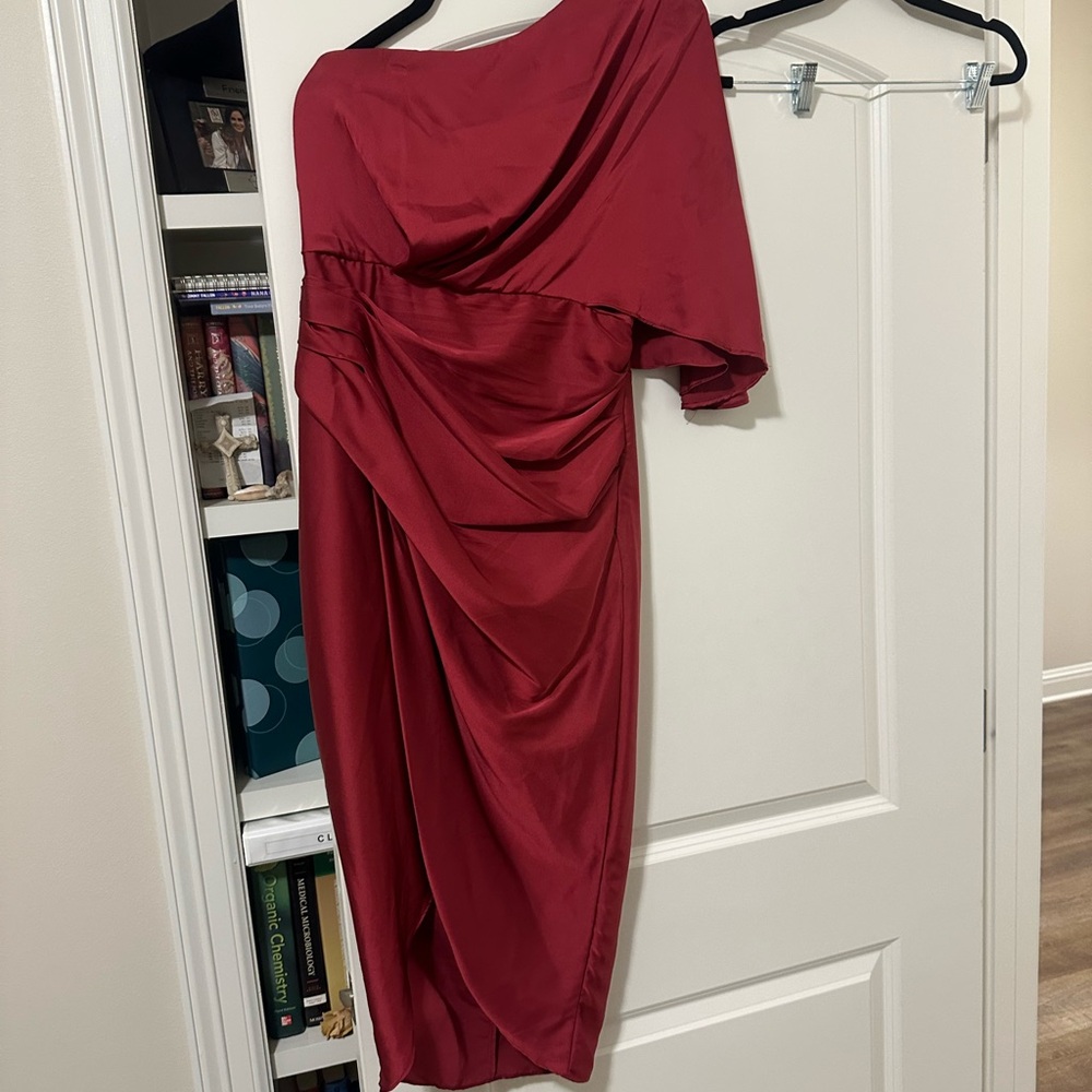 DO+BE One Shoulder Red Dress